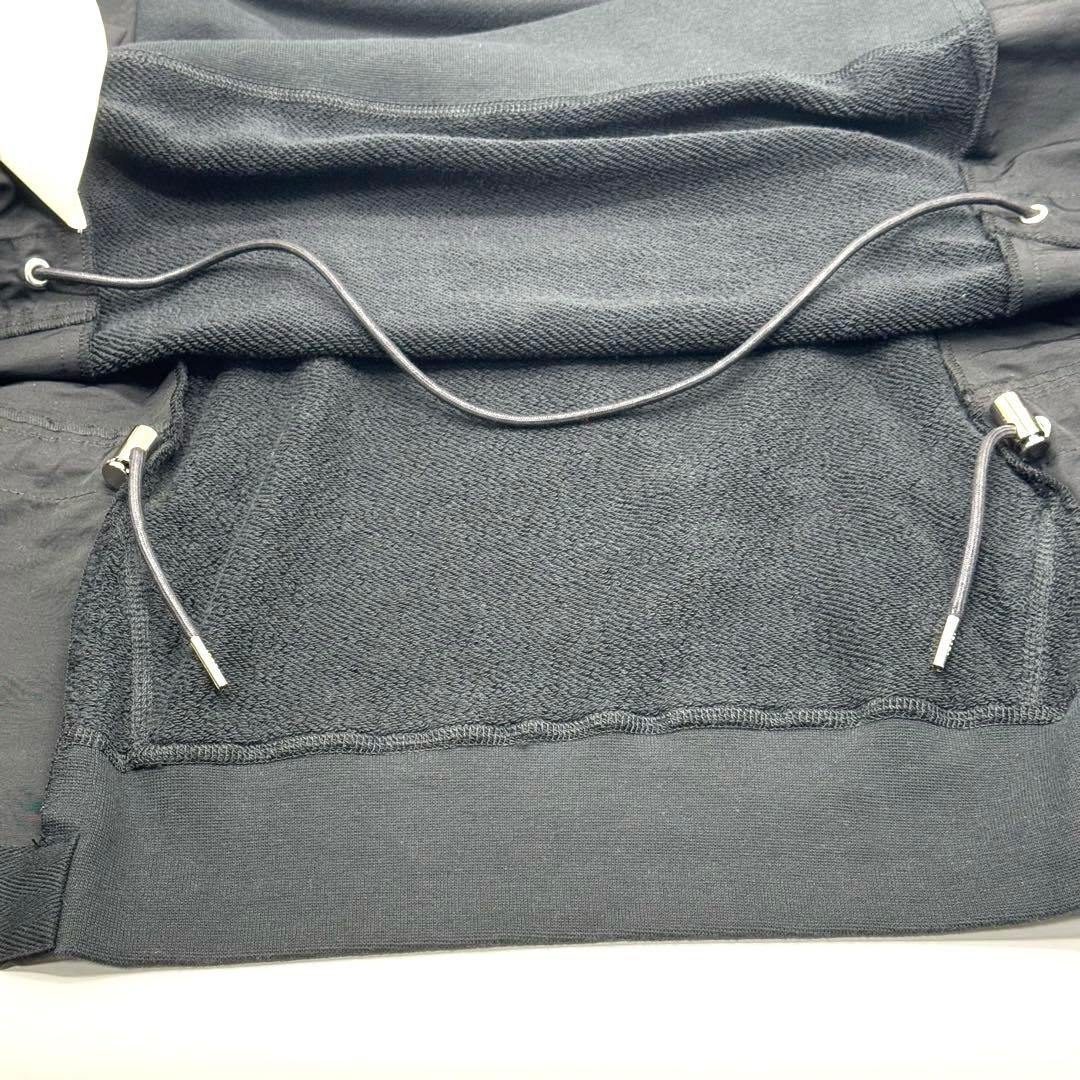 超美品　サカイ　ナイキ　コラボ　ブラック　異素材ドッキング　プルパーカー　2 M