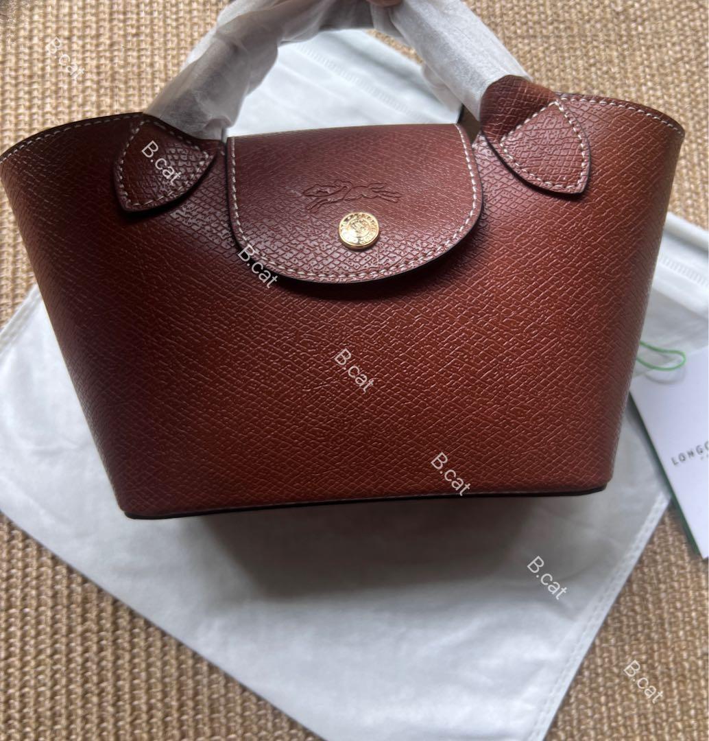 新シーズンLongchampエピュレ テクスチャードレザーミニバッby