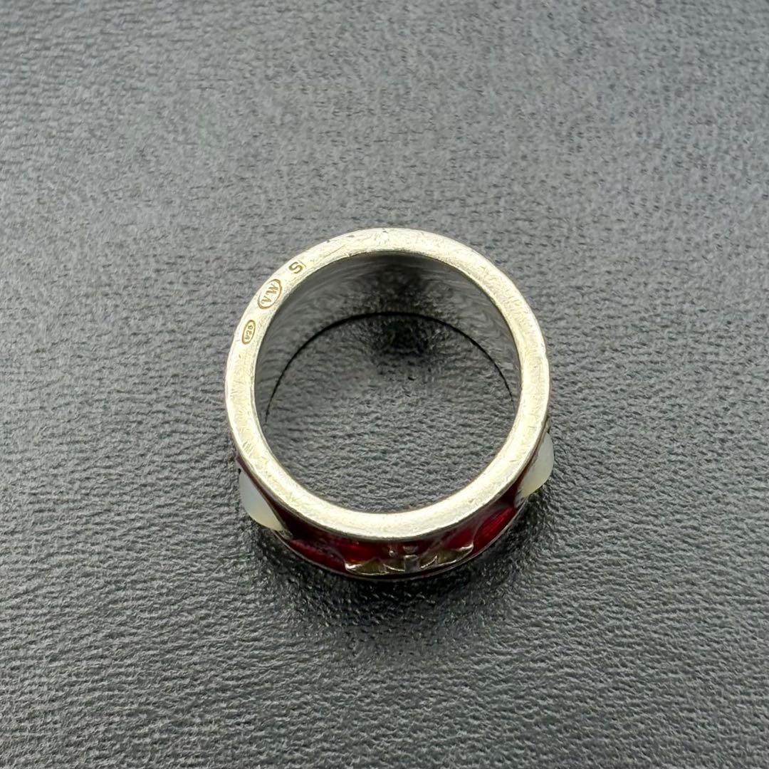 ヴィヴィアンウエストウッド キングリング レッド×シルバー S 廃盤 復刻版