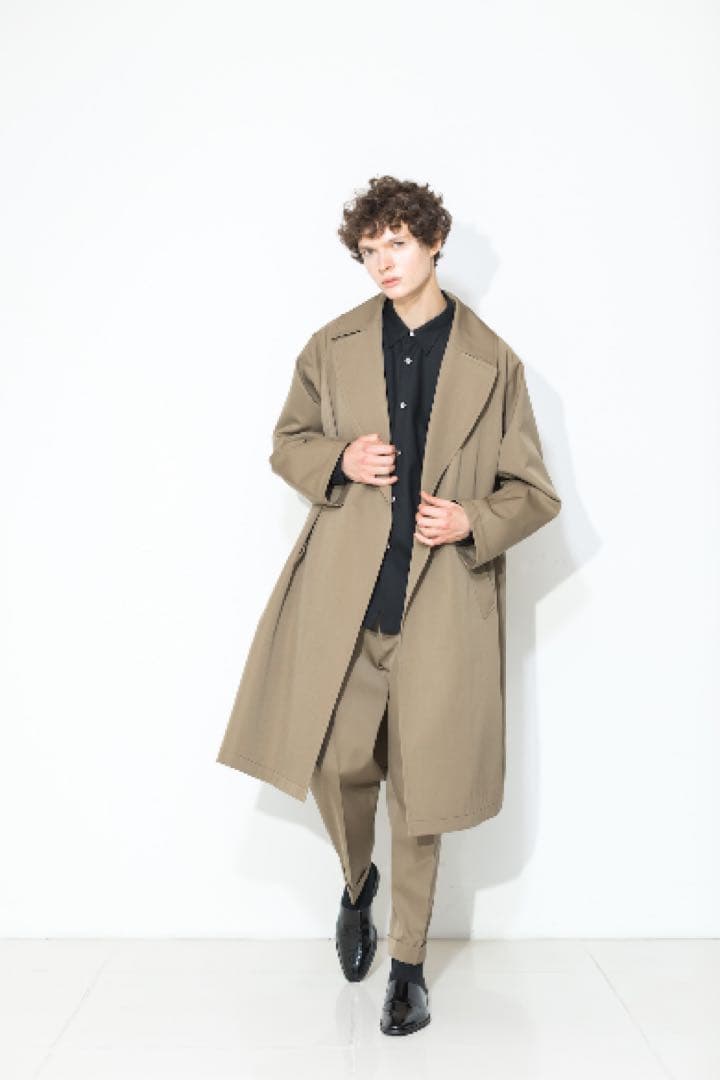 m*r様 MBハイエンド 尾州ウール タイロッケンコート (ベージュ)