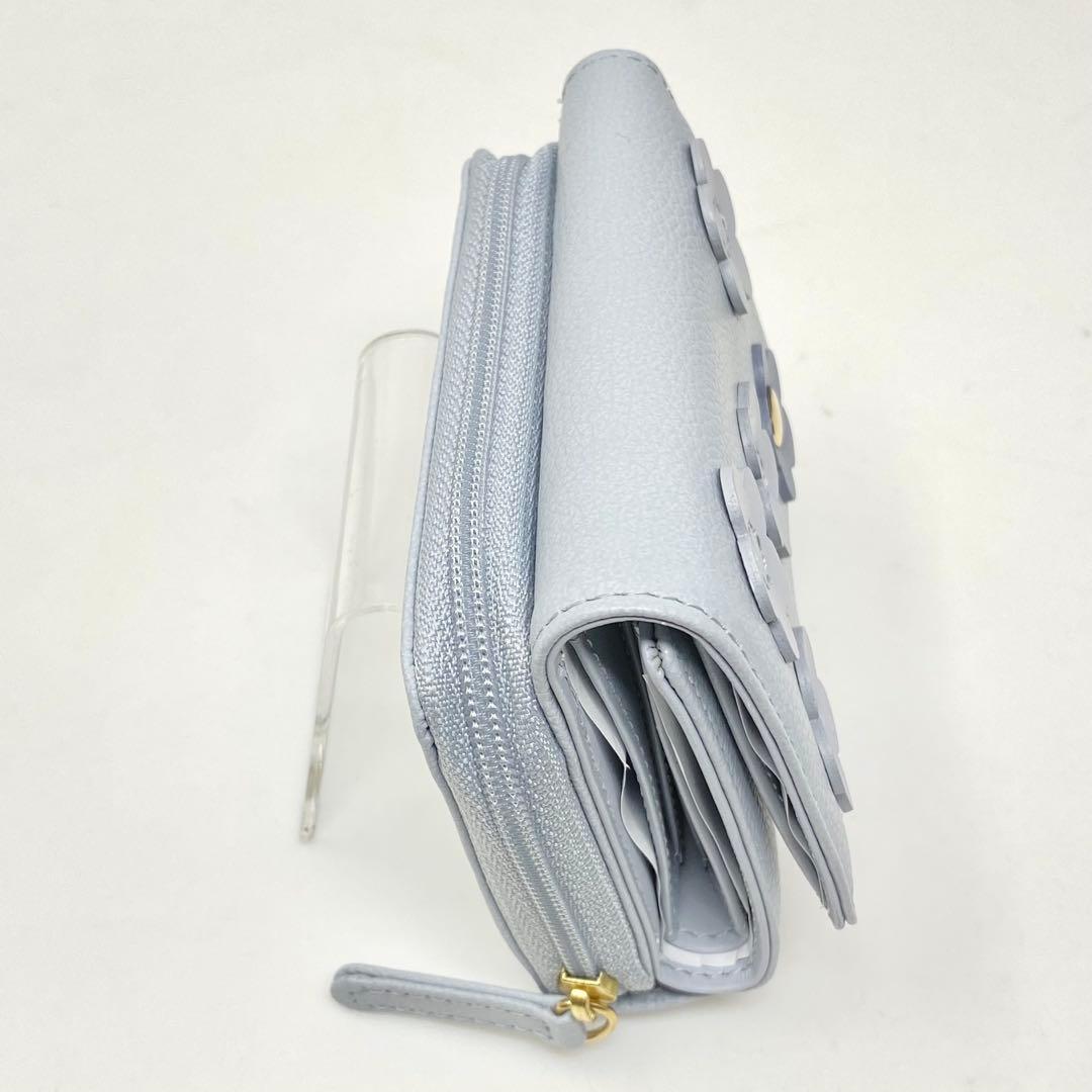 MARY QUANT 財布 フーリーデイジーパッチ マリークワント ブルー