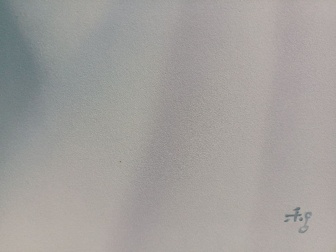 若尾和呂　「献身」 油彩　F3号　タリズマニックアート　幸運を招く絵　膜面描法