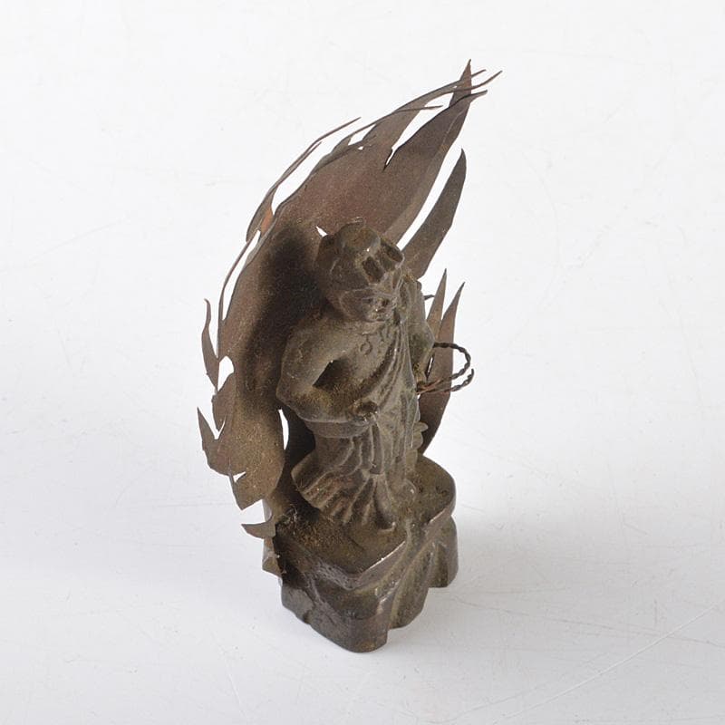 恋毬　仏教美術　古銅　不動明王　仏像　置物　V　R5243