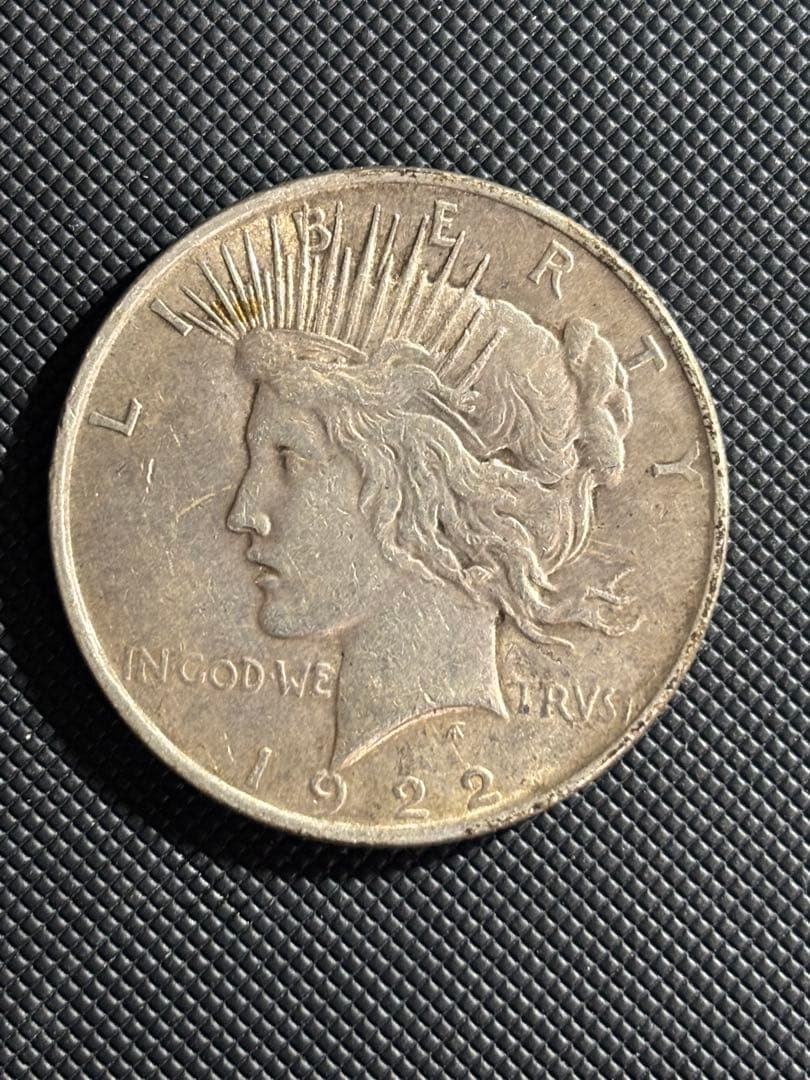 1922年 リバティ 1ドル 銀貨 ピースダラー 品位90% - メルカリ