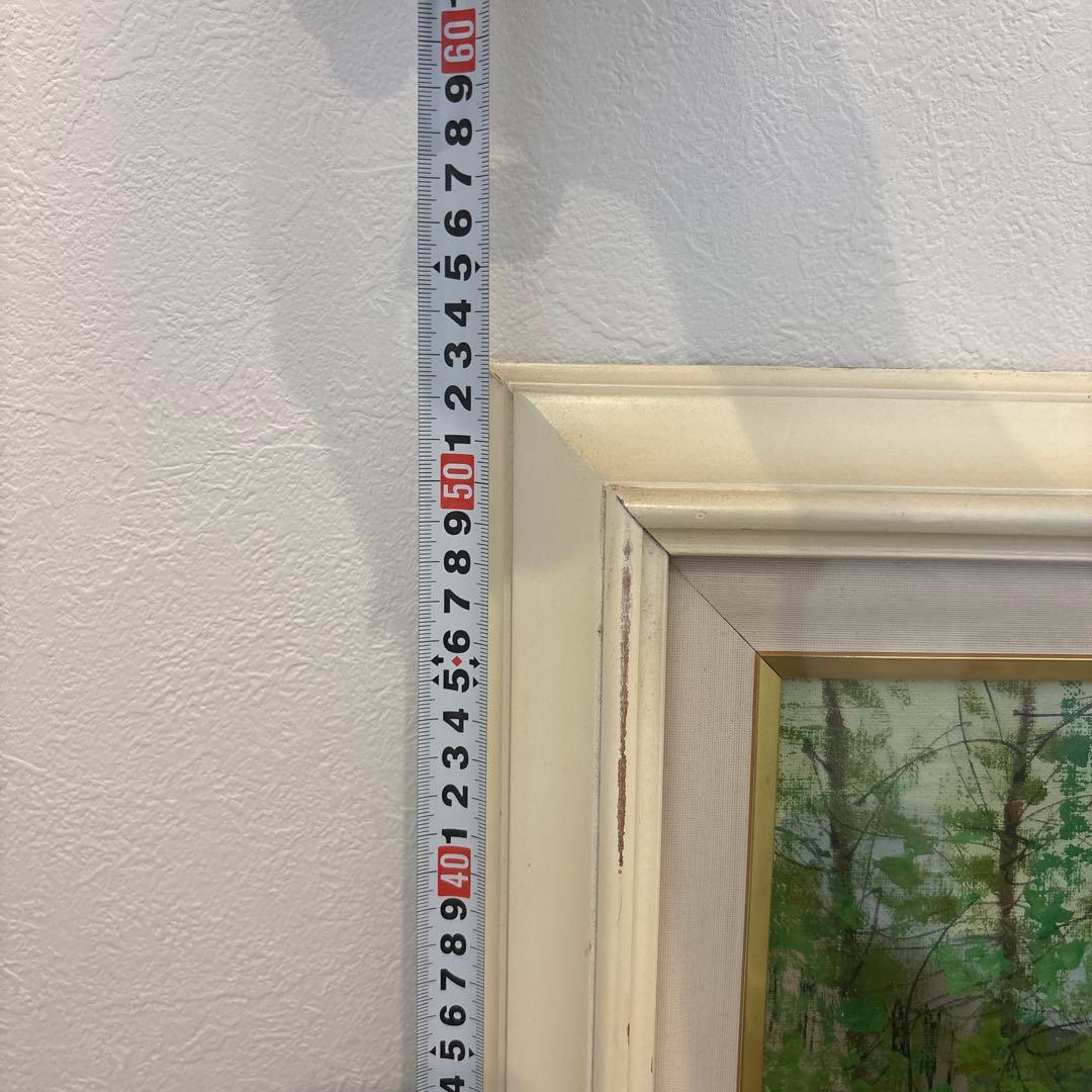 油彩画 前島俊雄F6号サイン付き