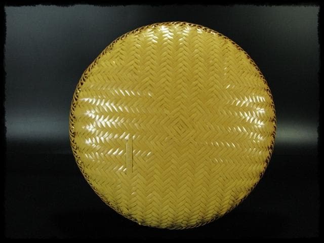 田中 篁斎 宗全好 平 炭斗 炉風炉 一双 網代 茶道具 炭道具