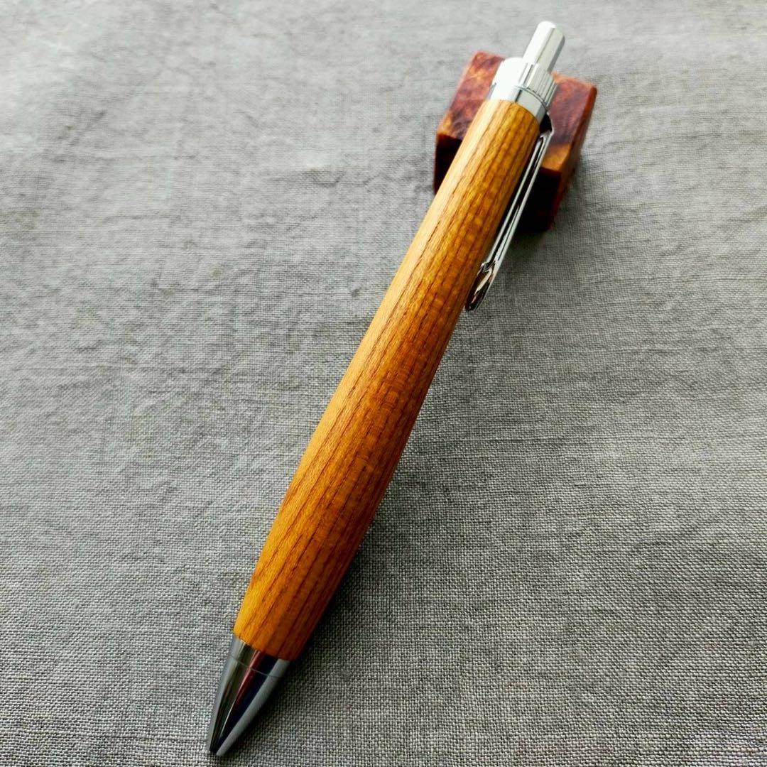 伊勢神宮 欅 ハンドメイド 木軸ボールペン G2 天然木 シルバー - メルカリ