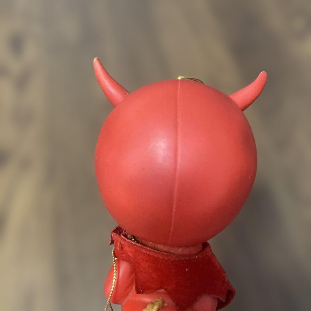 赤い悪魔の人形　kamar社　デビル　ソフビ　1970年代　ヴィンテージ