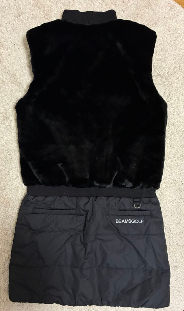 BEAMS GOLF ブラック ベスト ワンピース