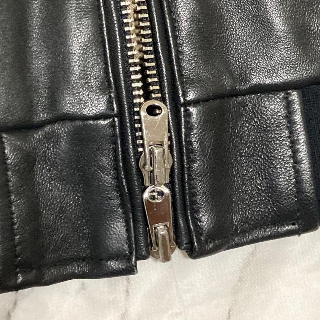 Edifice【高年式モデル】羊革 ラムレザー 黒 ブラック シングル