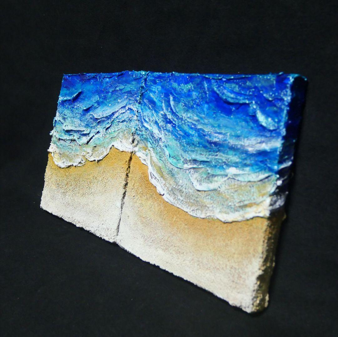 油絵 油彩 油彩画 絵 絵画 【海と波】