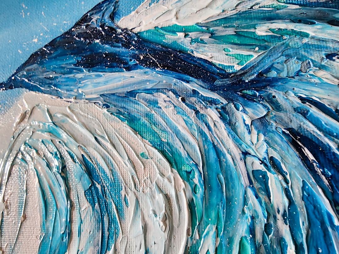 風景画 海 テクスチャーアート 抽象画 海の絵 夏 キャンバスアート