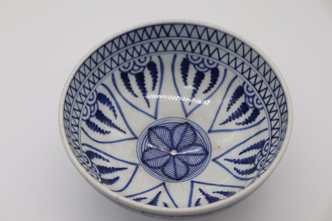 染付南京式碗 古染 アンティーク 送料込み1220 美術品・アンティーク