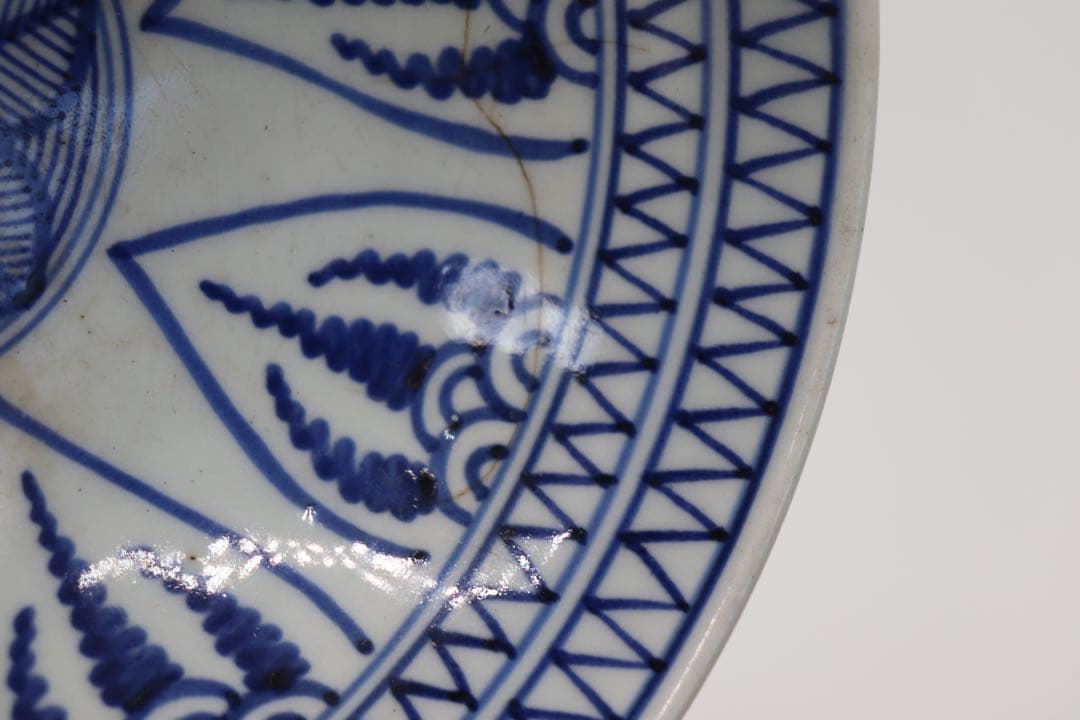 染付南京式碗 古染 アンティーク 送料込み1220 美術品・アンティーク