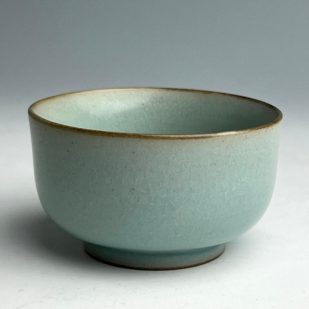 中国古美術隋ー唐時代安陽窯相州窯ぐい吞み茶道具青磁羅漢杯(A-30)