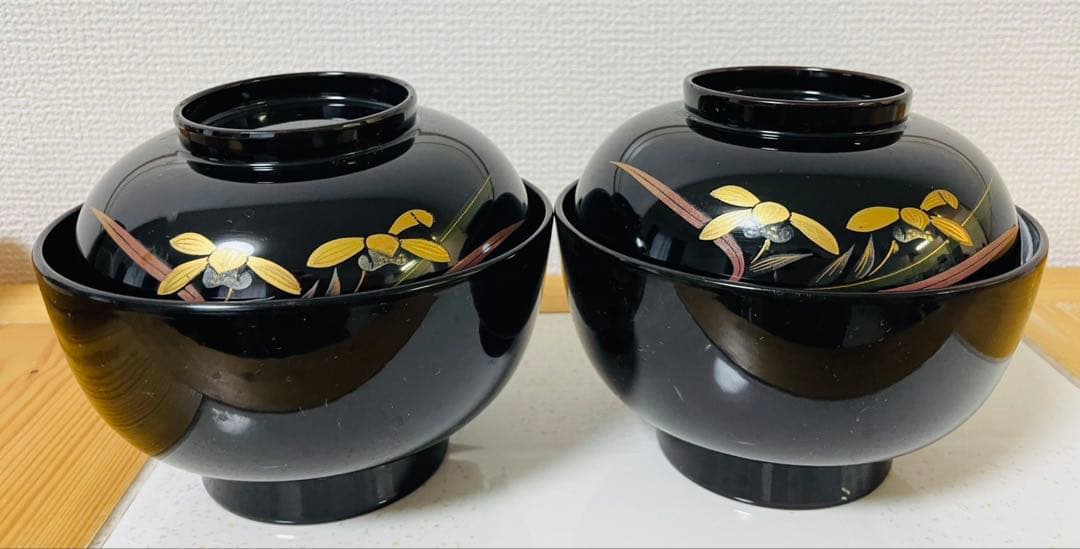 漆器 椀 4個セット　会津山田漆器会館