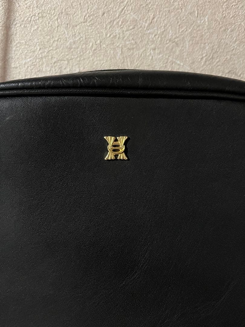 HIRAMEKI ウィリアムモリス　レザーポシェット　ダークネイビー