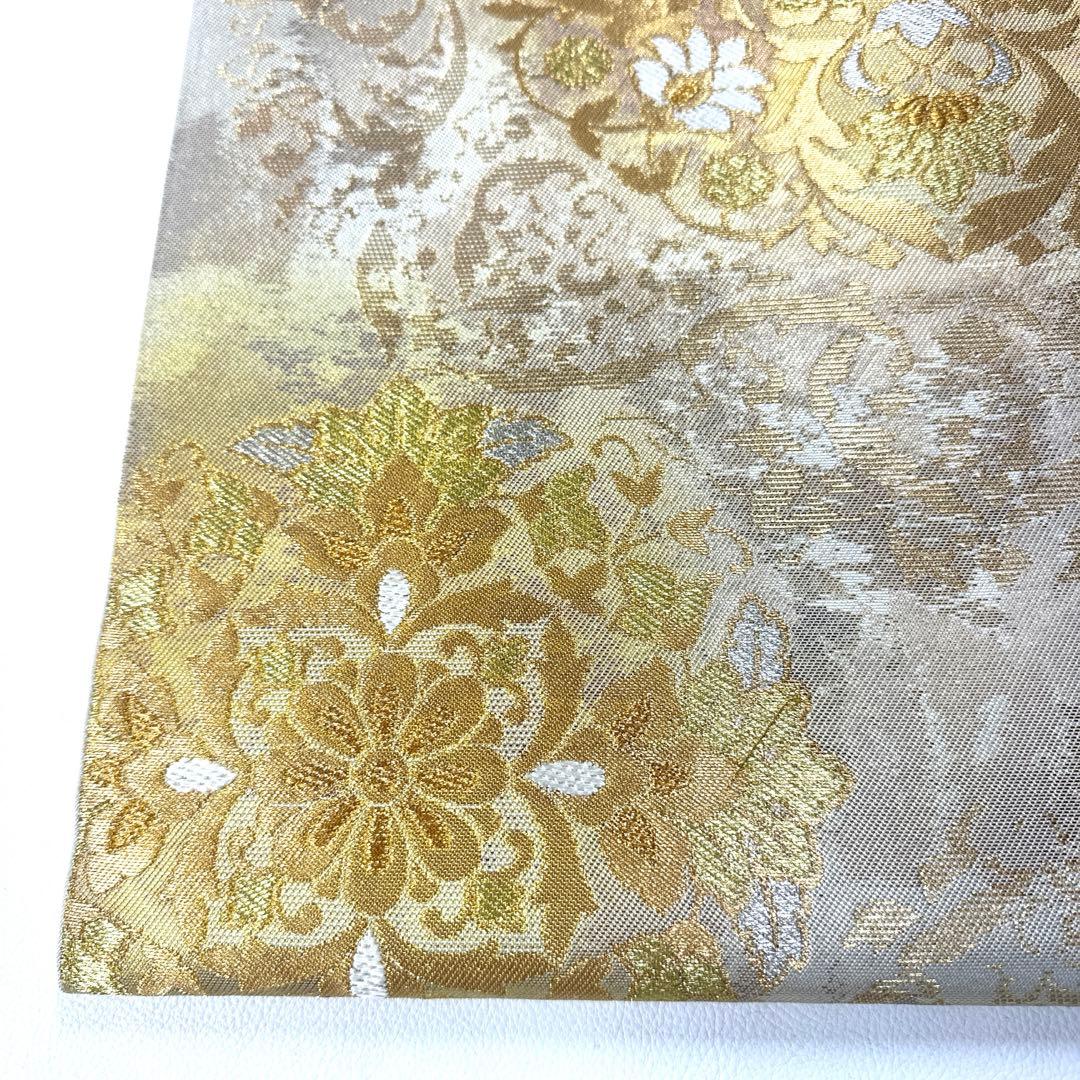 専用帯639 222 二本セット○高級 正絹 六通 袋帯 華文 花文