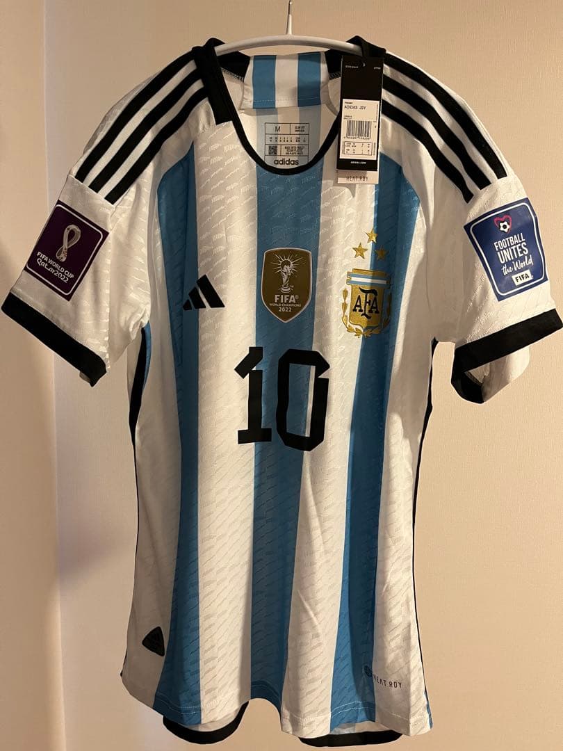 2022カタールW杯 アルゼンチン代表 メッシ オーセンティックユニフォームM