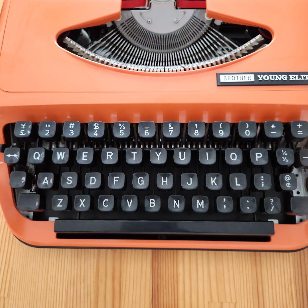 BROTHER ブラザー ヤングエリート タイプライター513 オレンジ レトロ