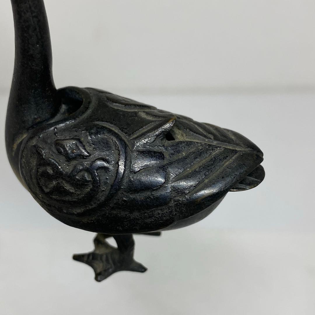 古銅 カモ 香炉 121g トトチ 東さ7-0330☆2F - メルカリ