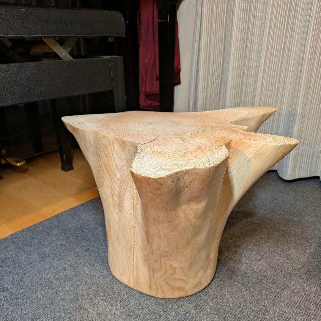 檜　切り株　丸太　椅子　スツール　 高さ約31㎝