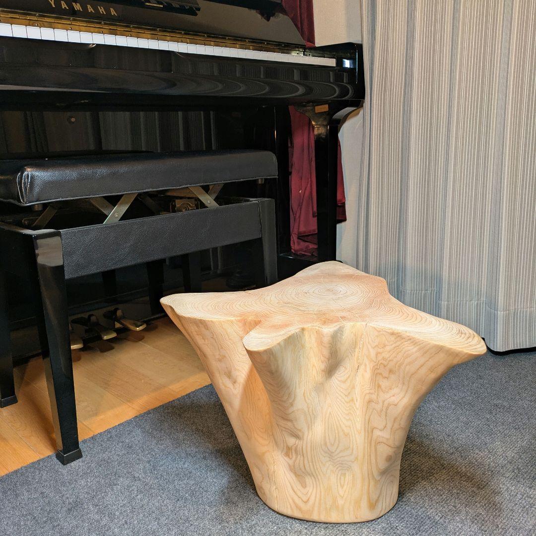 檜　切り株　丸太　椅子　スツール　 高さ約31㎝