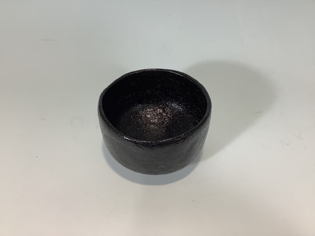 黒楽茶碗　小川長楽作