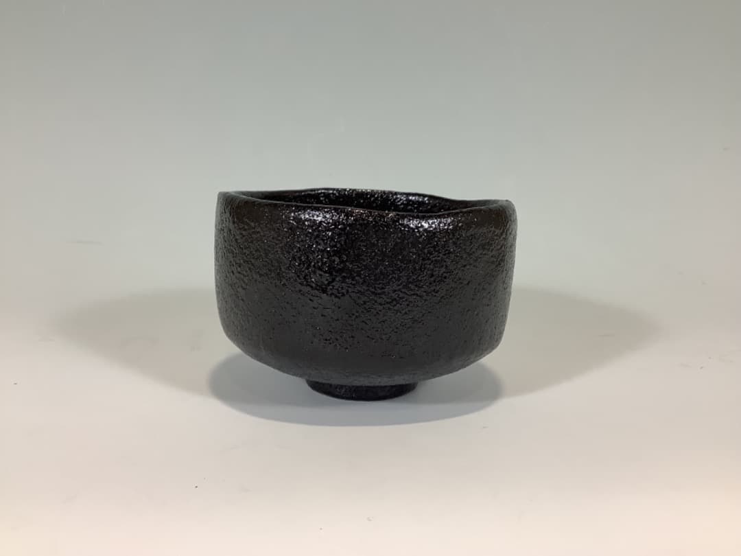 黒楽茶碗　小川長楽作