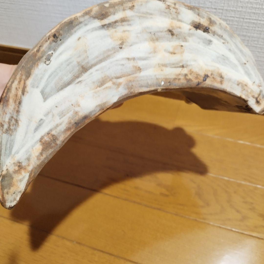 女性陶芸作家　宮城須美子さん　大きな双魚紋の抱瓶　幅約27センチ！　花器・飾り壷