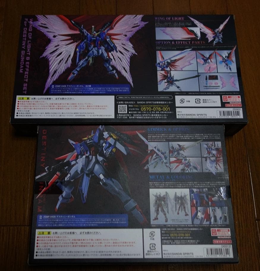 L ROBOT魂　デスティニーガンダム ＋ 光の翼&エフェクトセット