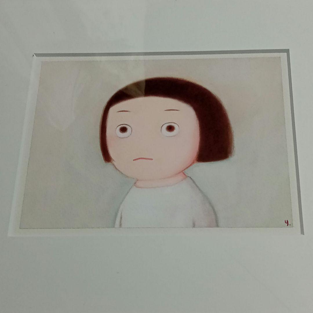 アート 木製額入り　女の子の絵　作家作品