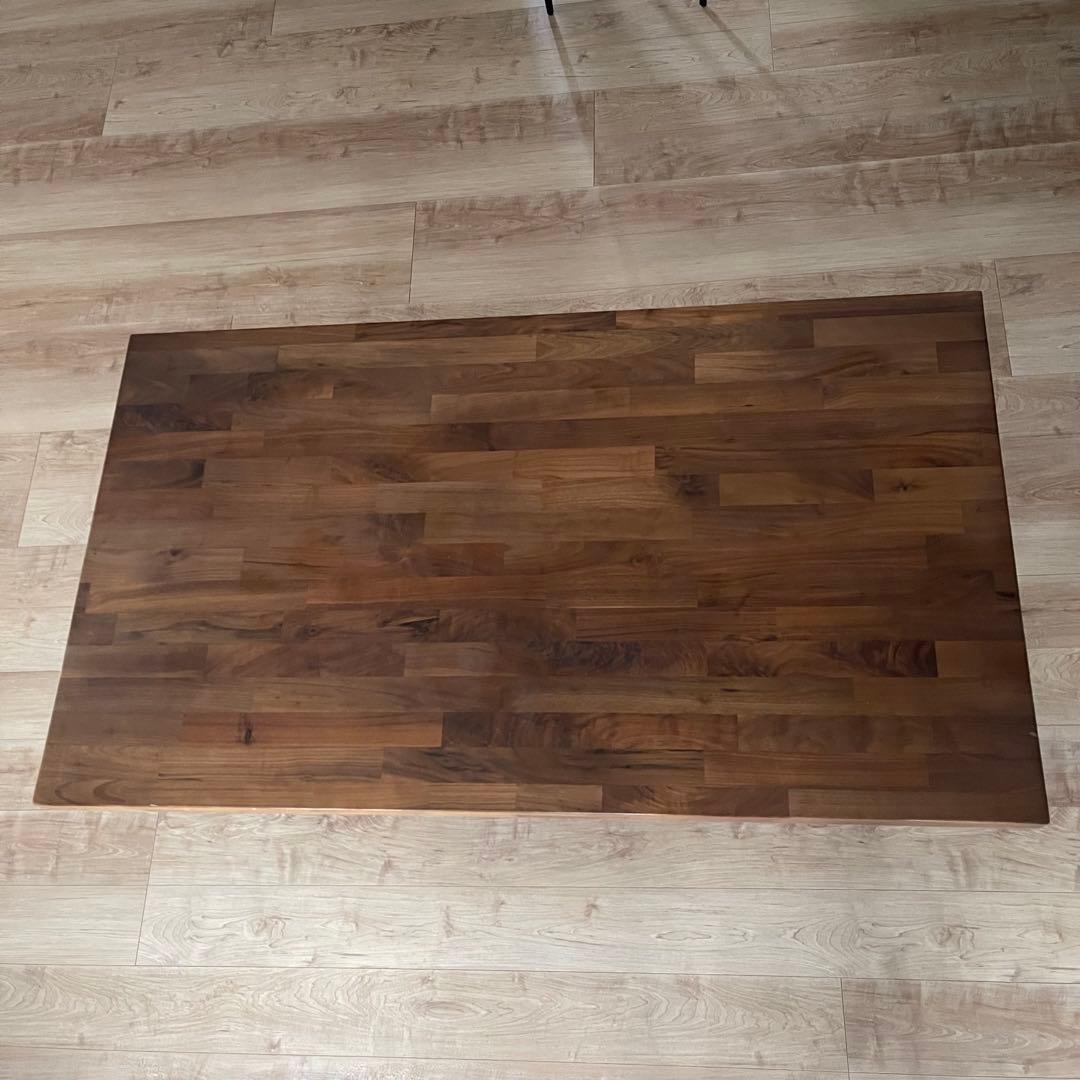 ウォルナット　アイアン　ダイニングテーブル