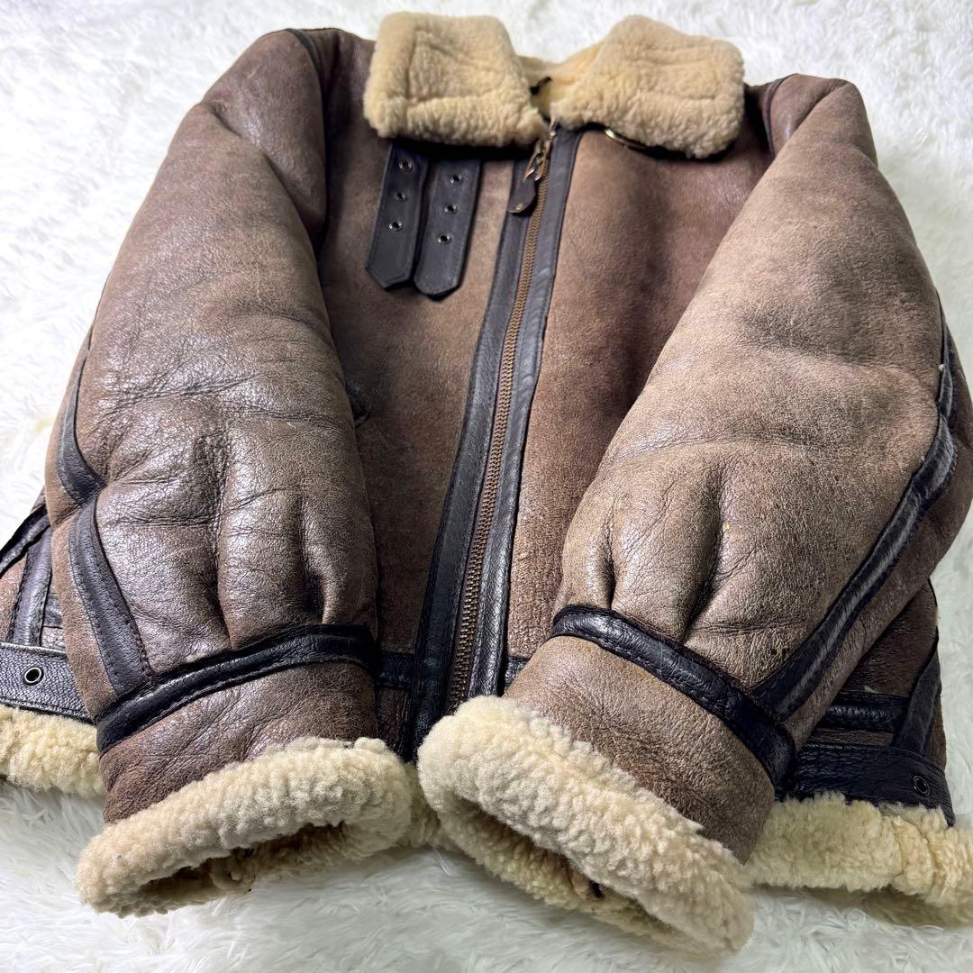 schott フライトジャケット B-3 羊革 ボア 38