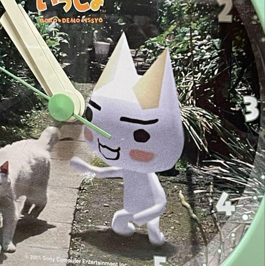 超レア❗️どこでもいっしょ トロと白猫 防水置き掛け兼用 時計