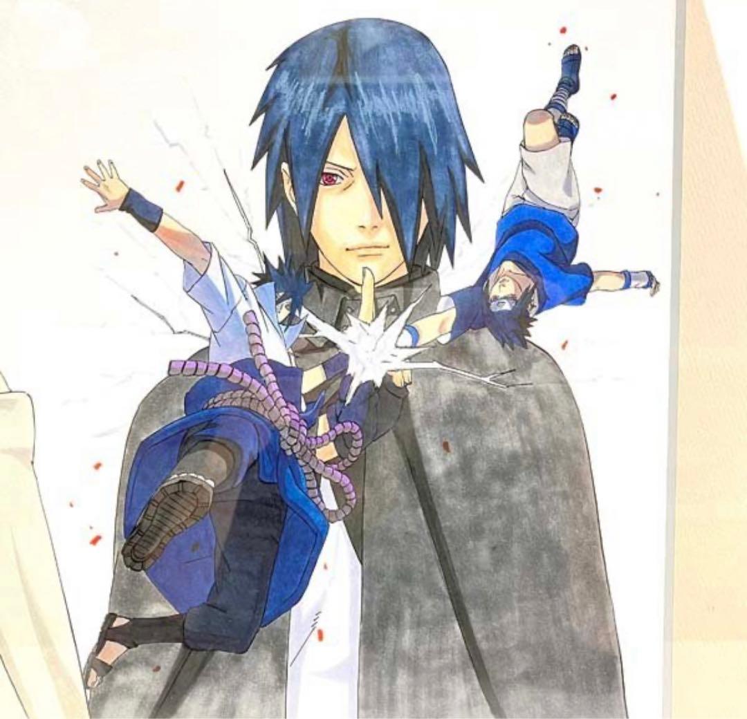 【限定・非売品】NARUTO 高級複製原画　ナルト　サスケ　ナルト展