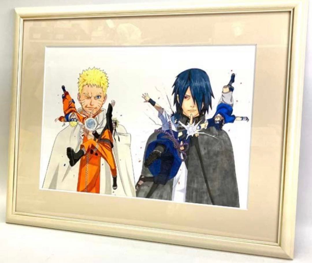 【限定・非売品】NARUTO 高級複製原画　ナルト　サスケ　ナルト展