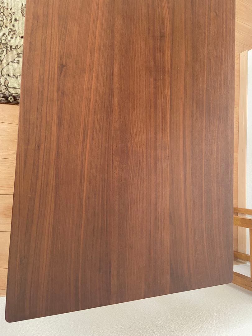 無印良品　リビングにもダイニングにもなるテーブル　ウォールナット