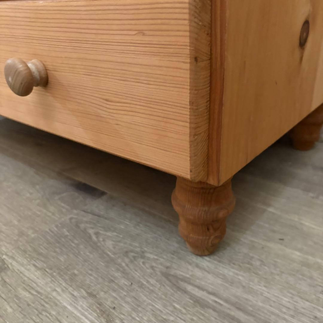 パイン材 カントリースタイル ミドルチェスト 収納家具 引き出し