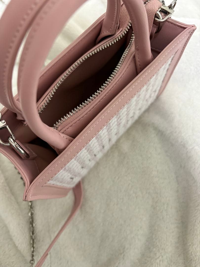 バッグ Lumignon houndstooth 2way bag (pink)