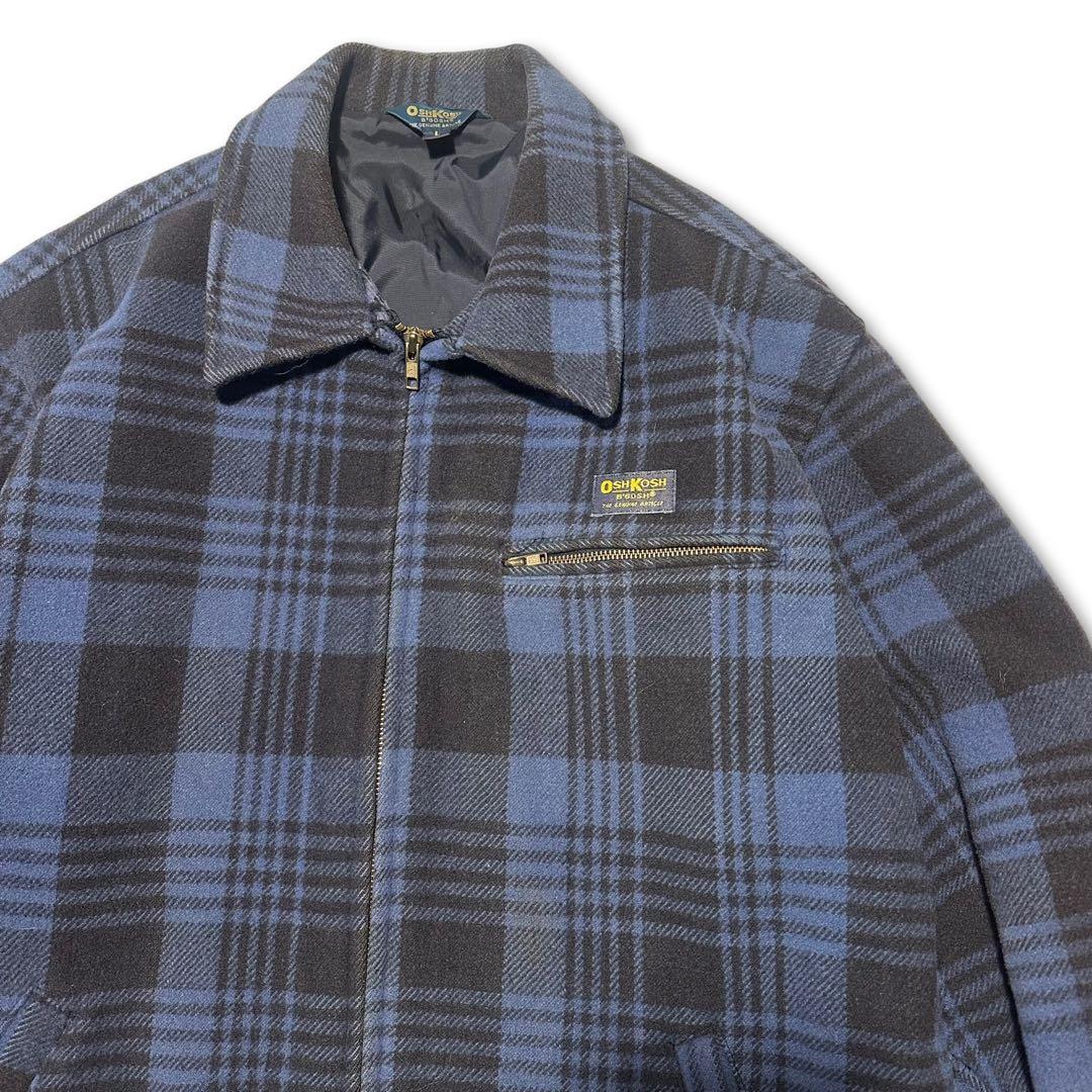 70s OSHKOSH チェックウールジャケット vintage