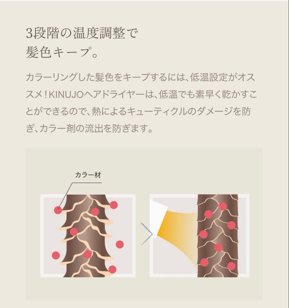 【正規品未使用】KINUJO モカ キヌージョ ヘアドライヤー