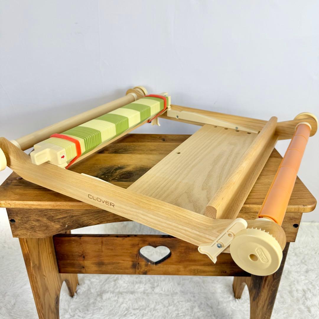 「極美品」CLOVER 卓上手織り機 咲きおり 40cm 綜絖2個付き