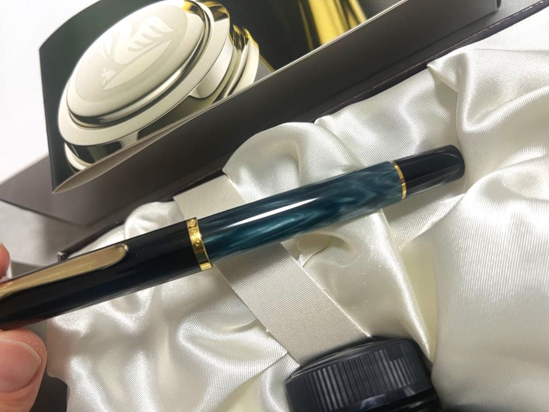 ペリカン　万年筆　Pelikan クラシックM200マーブルグリーン