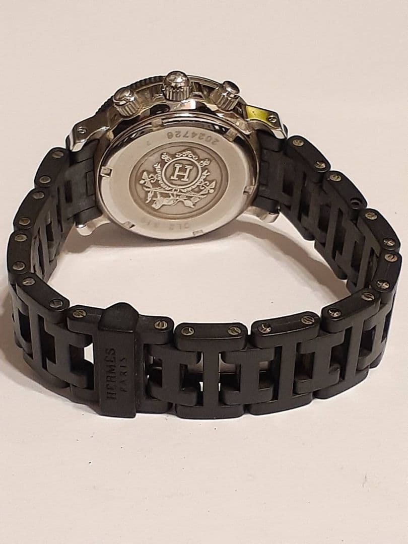 エルメス クリッパー ダイバー CL2 315 クロノグラフ 腕時計 デイト