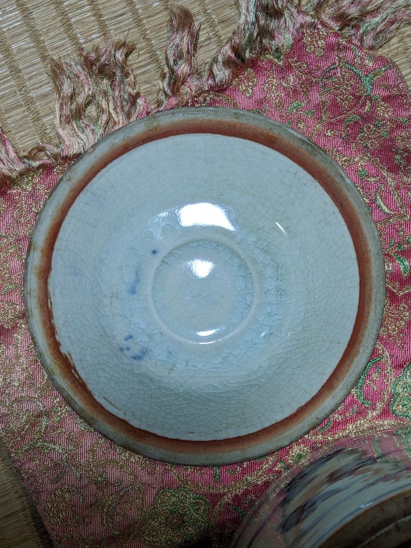 ♢ 安南染付 古渡り 蜻蛉紋 水指 茶道具 古玩 コレクション骨董品