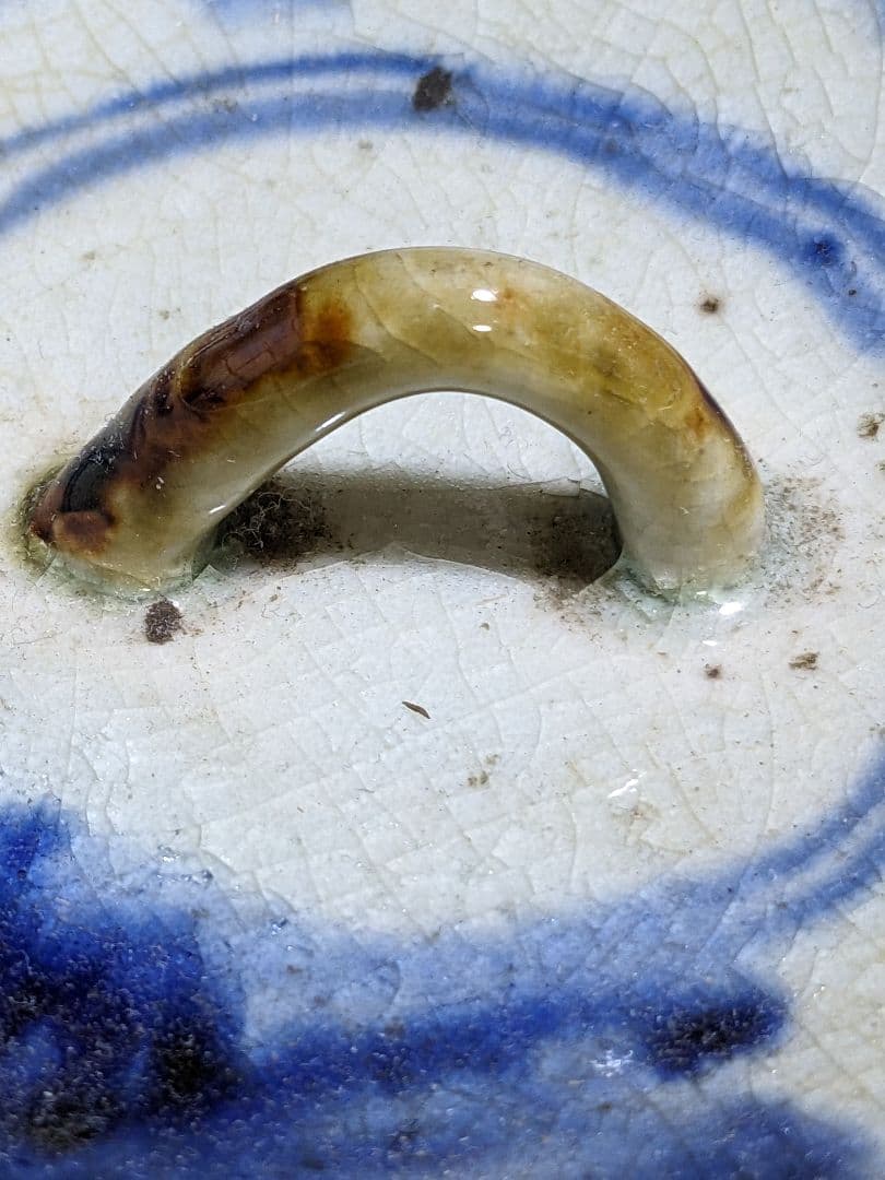 ♢ 安南染付 古渡り 蜻蛉紋 水指 茶道具 古玩 コレクション骨董品