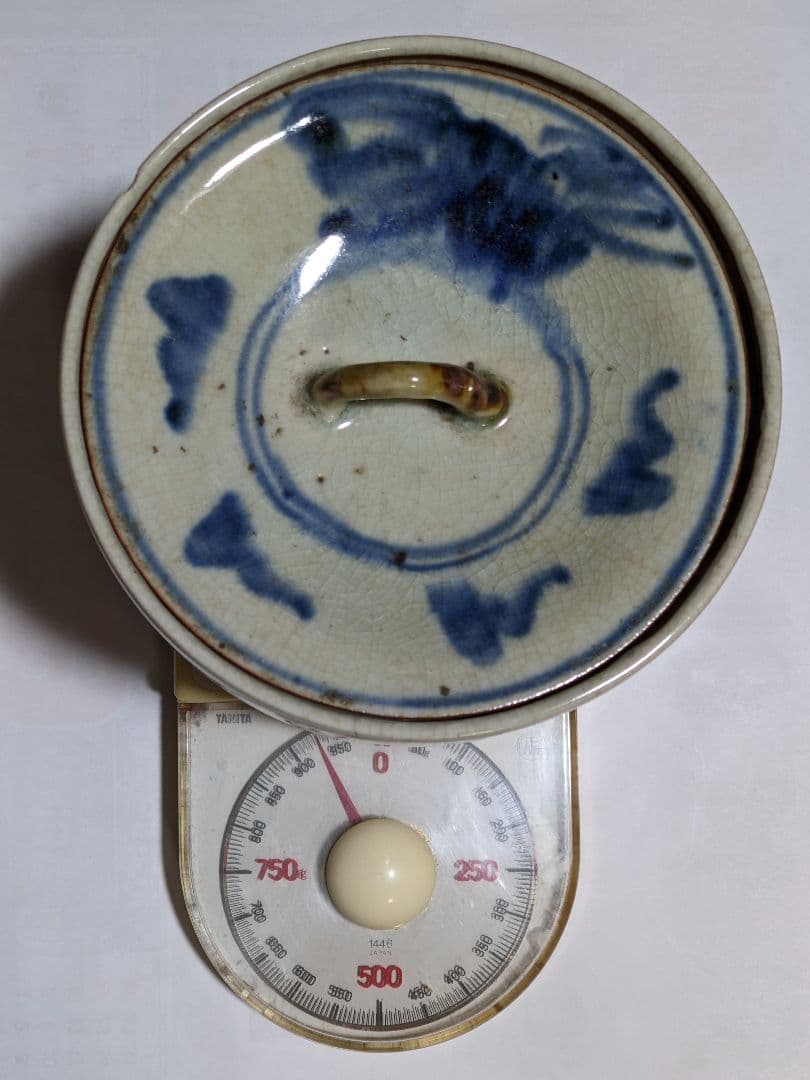 ♦ 安南染付 古渡り 蜻蛉紋 水指 茶道具 古玩 コレクション骨董品アンティーク