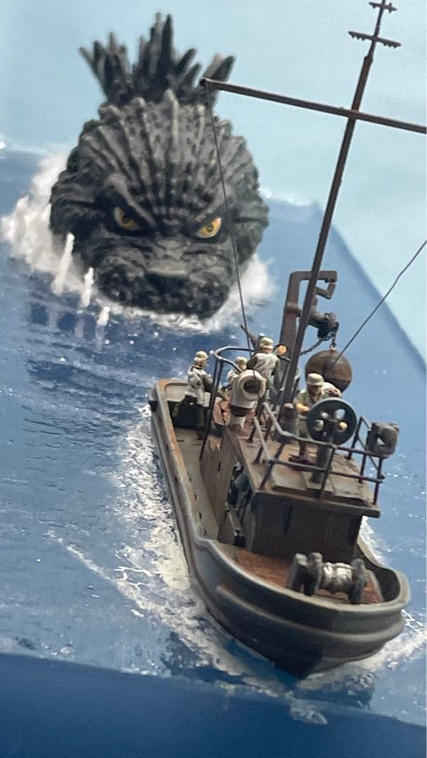ゴジラー1.0 マイナスワン ジオラマ がんばれ新生丸