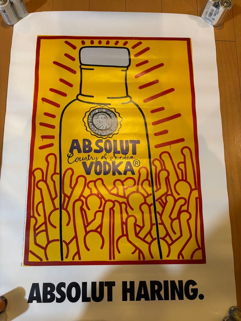 希少　キースヘリング✖️アブソルート　ポスター